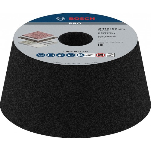BOSCH Kónický brusný hrncový kotouč PRO Metal, 90 × 110 × 55 mm, G24 1608600239