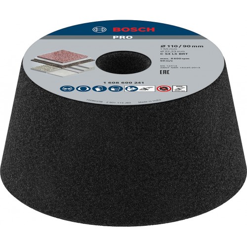 BOSCH Kónický brusný hrncový kotouč PRO Metal, 90 × 110 × 55 mm, G54 1608600241