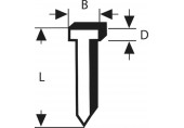 BOSCH Hřebíčky, typ 48 1,8 x 1,45 x 14 mm 1609200393