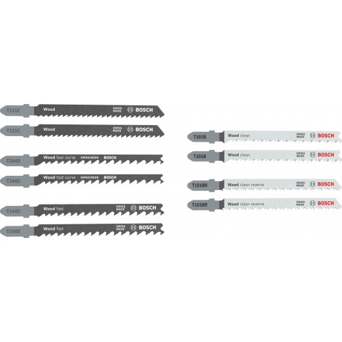 BOSCH Sada pilových plátků pro přímočaré pily 10 ks 2607012069 BOSCH Sada pilových plátků pro přímočaré pily 10 ks 2607012069
