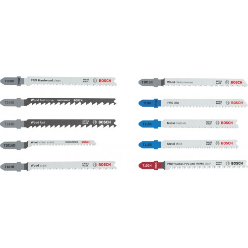 BOSCH Sada pilových plátků pro přímočaré pily Multi Material, 10 kusů 2607012073 BOSCH Sada pilových plátků pro přímočaré pily Multi Material, 10 kusů 2607012073