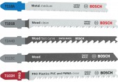 BOSCH Sada pilových plátků pro přímočaré pily Multi Material, 5 ks 2607012075