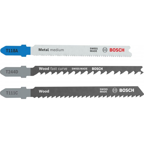 BOSCH Sada pilových plátků pro přímočaré pily Wood and Metal, 3 ks 2607012076 BOSCH Sada pilových plátků pro přímočaré pily Wood and Metal, 3 ks 2607012076