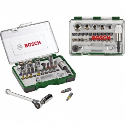 BOSCH Sada 27 kusů šroubovacích nástavců s ráčnou 2607017160 BOSCH Sada 27 kusů šroubovacích nástavců s ráčnou 2607017160