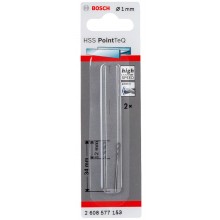 BOSCH Spirálový vrták HSS PointTeQ 1,0 x 12 mm 2608577153