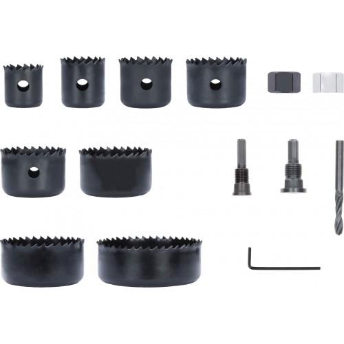 BOSCH Sada děrovek s adaptérem a pilotním vrtákem na dřevo a sádrokarton 2608594504 BOSCH Sada děrovek s adaptérem a pilotním vrtákem na dřevo a sádrokarton 2608594504