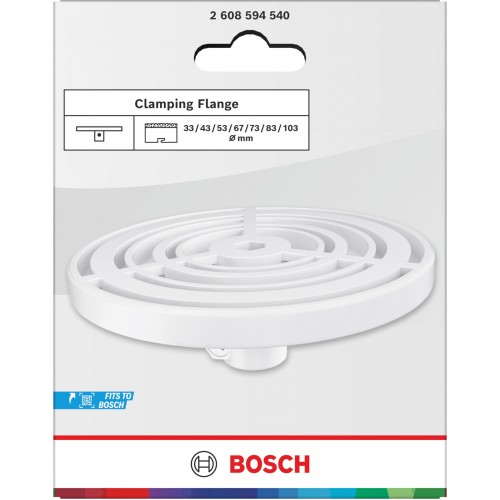 BOSCH Upínací příruba pro děrovku na cihly a měkké dlaždice, 33-103 × – mm 2608594540