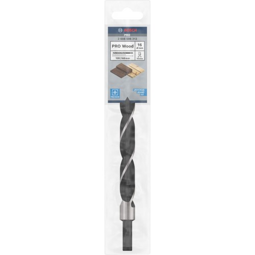 BOSCH Standardní spirálový vrták do dřeva 16 x 100 x 160 mm, d 10 mm 2608596313 BOSCH Standardní spirálový vrták do dřeva 16 x 100 x 160 mm, d 10 mm 2608596313