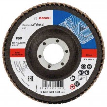 BOSCH Lamelový brusný kotouč X431, Standard for Metal, 115 mm, 22,23 mm, 60 2608603653