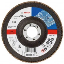 BOSCH Lamelový brusný kotouč X431, Standard for Metal, 125 mm, 22,23 mm, 80 2608603658