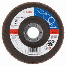 BOSCH Expert for Metal Lamelový brusný kotouč X551, 125x22,23mm, 80, 2608606718