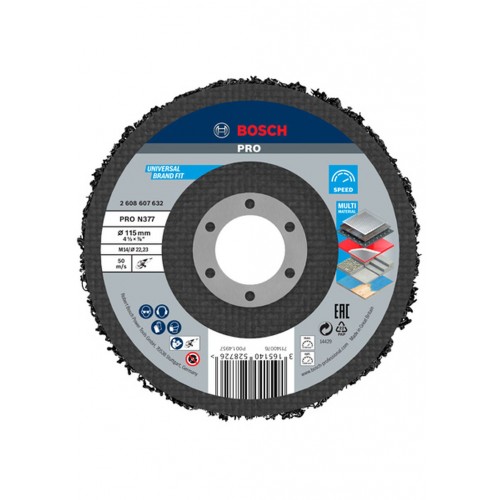 BOSCH Čisticí kotouč N377, Best for Metal 115 mm, 22,23 mm, SiC 2608607632