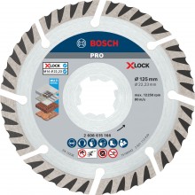BOSCH Diamantový kotouč PRO Multi Material, 125 x 22,23 mm, X-Lock, 2 ks 2608615286