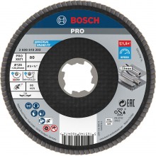 BOSCH Lamelový brusný kotouč PRO X571, lomené provedení, 125 mm, G80, X-Lock 2608619203