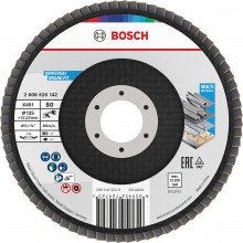 BOSCH Lamelový brusný kotouč X451, 125 × 22,23 mm, G80, T29, 15 ks 2608626177