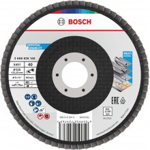 BOSCH Lamelový brusný kotouč X451, 125 × 22,23 mm, G60, T27, 15 ks 2608626180