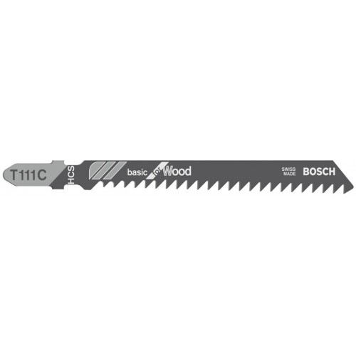 BOSCH Pilový plátek do kmitací pily T 111 C, Basic for Wood 2608630808
