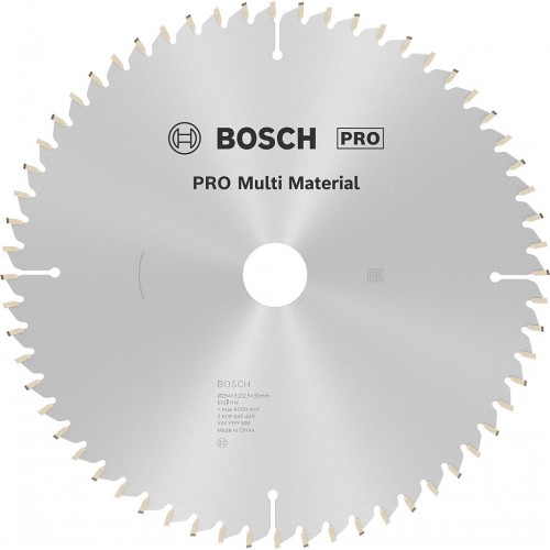 BOSCH Pilový kotouč PRO Multi Material pro okružní pilu, 254 × 3,2 × 30 mm 2608640449