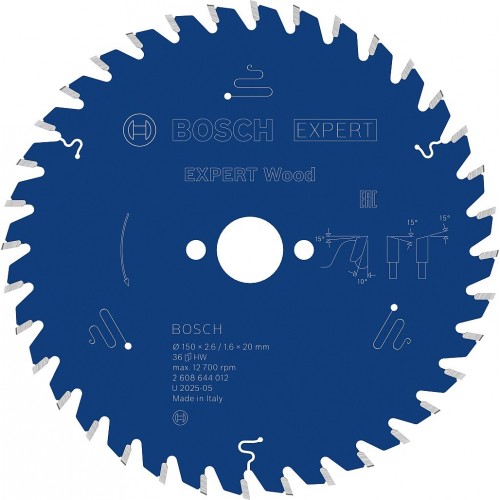 BOSCH Pilový kotouč EXPERT Wood, 150 × 2,6/1,6 × 20 mm, T36 2608644012