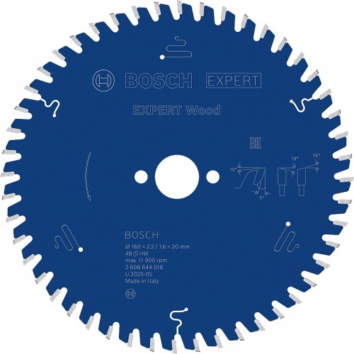 BOSCH Pilový kotouč EXPERT Wood, 160 × 2,2/1,6 × 20 mm, T48 2608644018