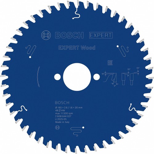 BOSCH Pilový kotouč EXPERT Wood, 165 × 2,6/1,6 × 30 mm, T48 2608644027 BOSCH Pilový kotouč EXPERT Wood, 165 × 2,6/1,6 × 30 mm, T48 2608644027