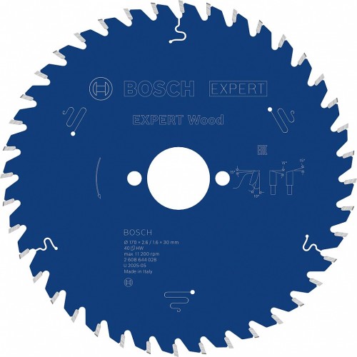 BOSCH Pilový kotouč EXPERT Wood, 170 x 30 x 2,6 mm, T40 2608644028 BOSCH Pilový kotouč EXPERT Wood, 170 x 30 x 2,6 mm, T40 2608644028