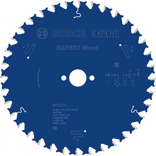 BOSCH Pilový kotouč EXPERT Wood, 180 × 2,6/1,6 × 30 mm, T24 2608644032 BOSCH Pilový kotouč EXPERT Wood, 180 × 2,6/1,6 × 30 mm, T24 2608644032