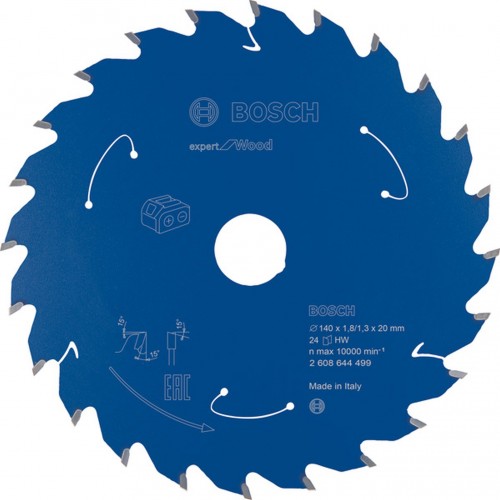 BOSCH Pilový kotouč pro aku pily; Expert for Wood 140x20x1,8/1,3x24T 2608644499