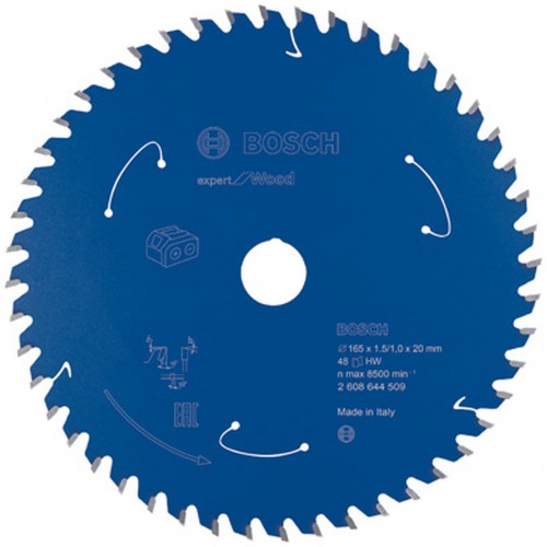 BOSCH Pilový kotouč pro aku pily; Expert for Wood 165x20x1,5/1x48T 2608644509