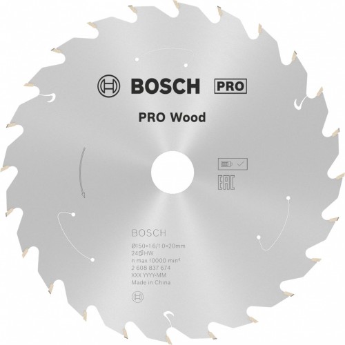 BOSCH Pilový kotouč PRO Wood cordless 150x20/16x1,6/1,0x24T 2608837674