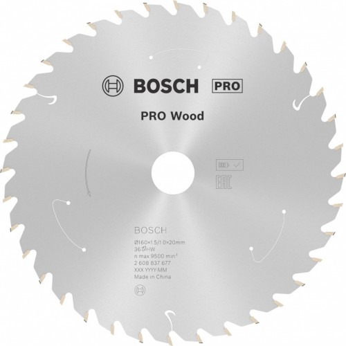 BOSCH Pilový kotouč PRO Wood cordless 160x20/15,875x1,5/1,0x36T 2608837677