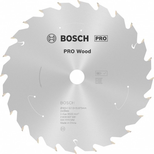 BOSCH Pilový kotouč PRO Wood cordless 165x15,875x1,5/1,0x24T 2608837681