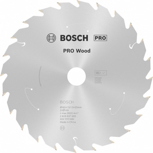 BOSCH Pilový kotouč PRO Wood cordless 165x20x1,5/1,0x24T 2608837685