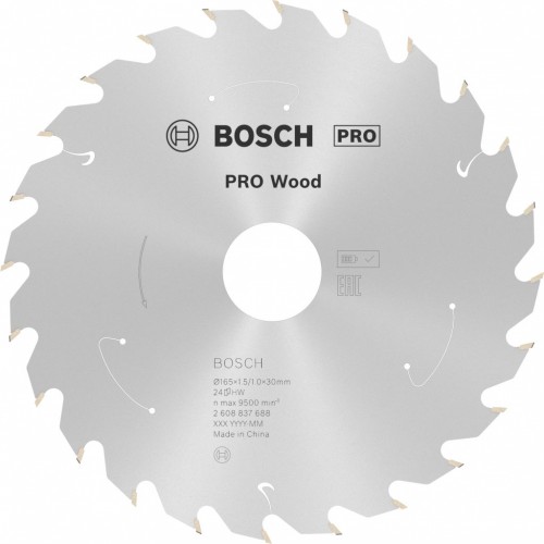 BOSCH Pilový kotouč PRO Wood cordless 165x30x1,5/1,0x24T 2608837688
