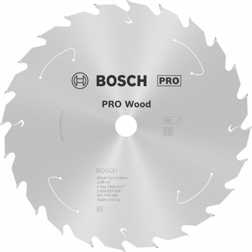 BOSCH Pilový kotouč PRO Wood cordless 184 × 1,6 × 16 mm, T16 2608837697