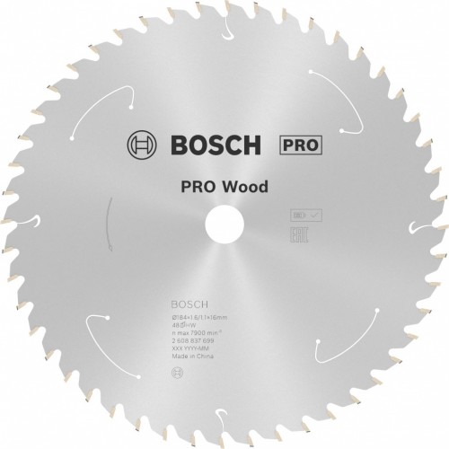 BOSCH Pilový kotouč PRO Wood cordless 184x16x1,6/1,1x48T 2608837699