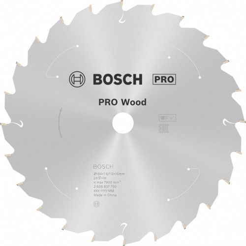 BOSCH Pilový kotouč pro aku pily; Standard for Wood 184x16x1,6/1,0x24T 2608837700