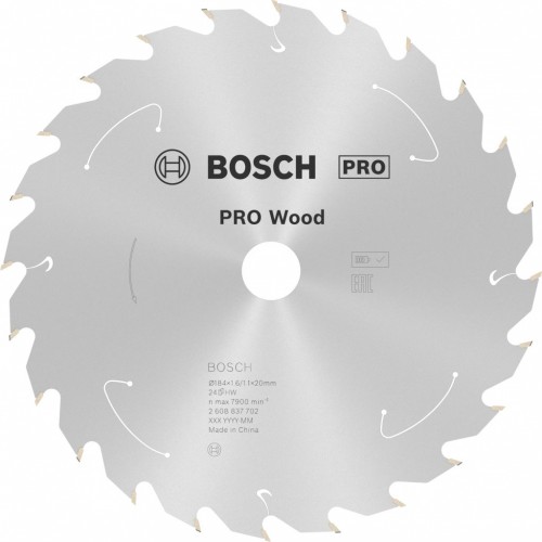 BOSCH Pilový kotouč PRO Wood cordless 184x20x1,6/1,1x24T 2608837702