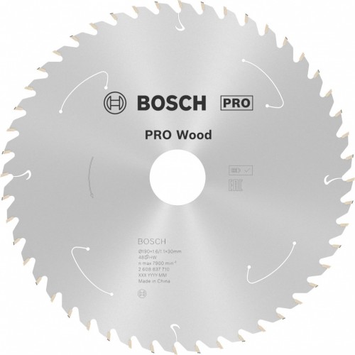 BOSCH Pilový kotouč PRO Wood cordless 190x30/20x1,6/1,1x48T 2608837710