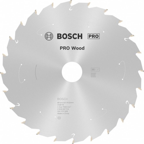 BOSCH Pilový kotouč pro aku pily; Standard for Wood 210x30x1,7/1,2x24T 2608837713
