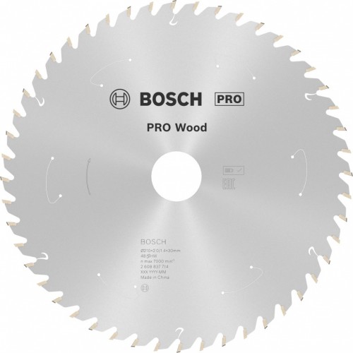 BOSCH Pilový kotouč pro aku pily; Standard for Wood 210x30x1,7/1,2x48T 2608837714