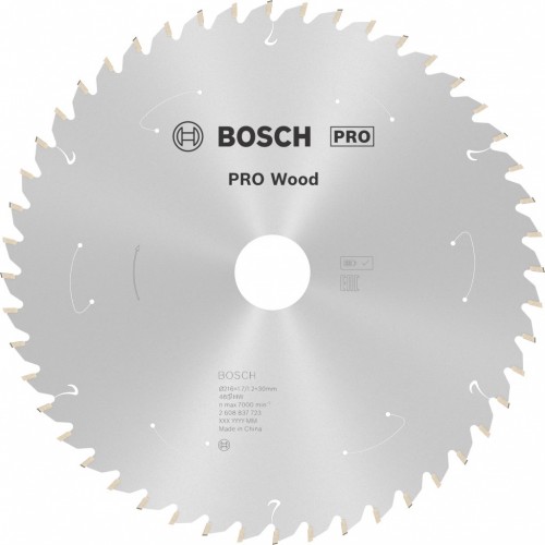 BOSCH Standard for Wood Pilový kotouč, 216×1,7/1,2×30 T48, 2608837723