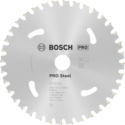BOSCH Pilový kotouč pro aku pily; Standard for Steel 136x20x1,6/1,2x30T 2608837746 BOSCH Pilový kotouč pro aku pily; Standard for Steel 136x20x1,6/1,2x30T 2608837746
