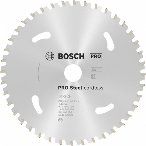 BOSCH PRO Steel cordless Pilový kotouč, 165 × 1,6 × 20 mm 2608846858 BOSCH PRO Steel cordless Pilový kotouč, 165 × 1,6 × 20 mm 2608846858