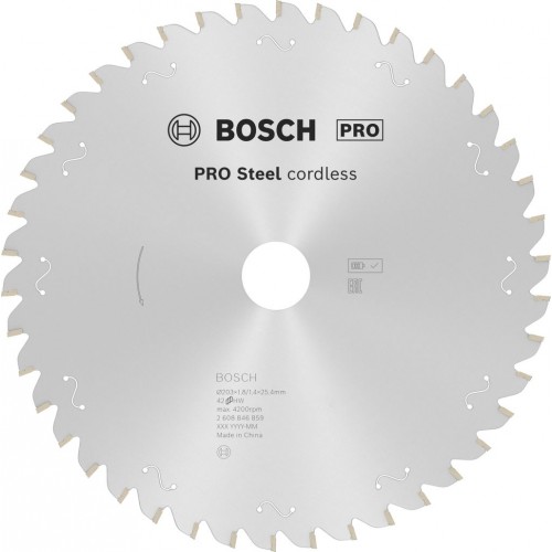 BOSCH PRO Steel cordless Pilový kotouč, 203 × 1,8 × 25,4 mm 2608846859 BOSCH PRO Steel cordless Pilový kotouč, 203 × 1,8 × 25,4 mm 2608846859