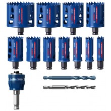 BOSCH Sada děrovek EXPERT Tough Material 20/22/25/32/35/40/44/51/60/68/76 mm, 14 ks 2608900448