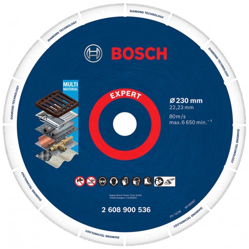 BOSCH Velký řezný kotouč EXPERT Diamond Metal Wheel 230 × 22,23 mm 2608900536