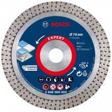 BOSCH Diamantový řezný kotouč EXPERT HardCeramic 76 mm, 76 × 1,5 × 10 mm 2608900652