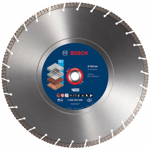 BOSCH Diamantový dělicí kotouč EXPERT MultiMaterial 450 × 25,40 × 3,3 × 12 mm 2608900668