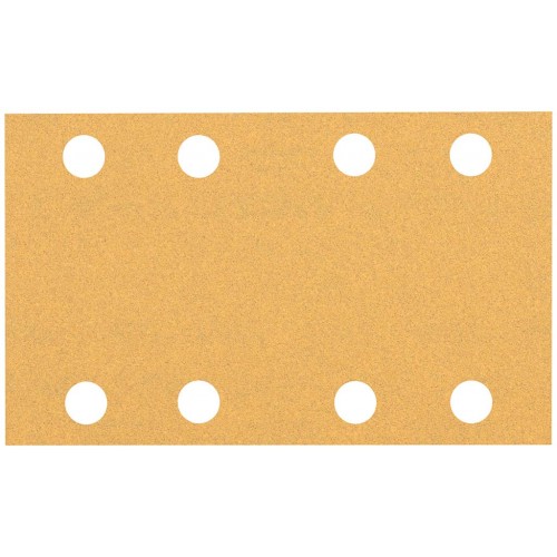 BOSCH Brusné papíry EXPERT C470 s 8 otvory pro vibrační brusky 80 × 133 mm, P100, 10 ks 2608900880